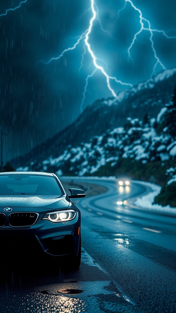 BMW Handling in a Snow Storm