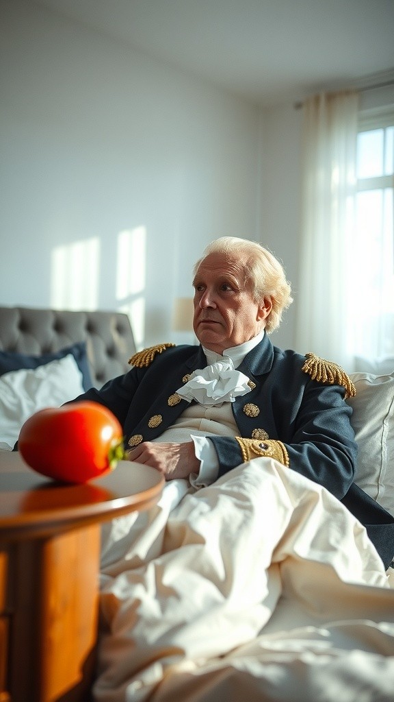 Elderly Man Enjoying a Meal