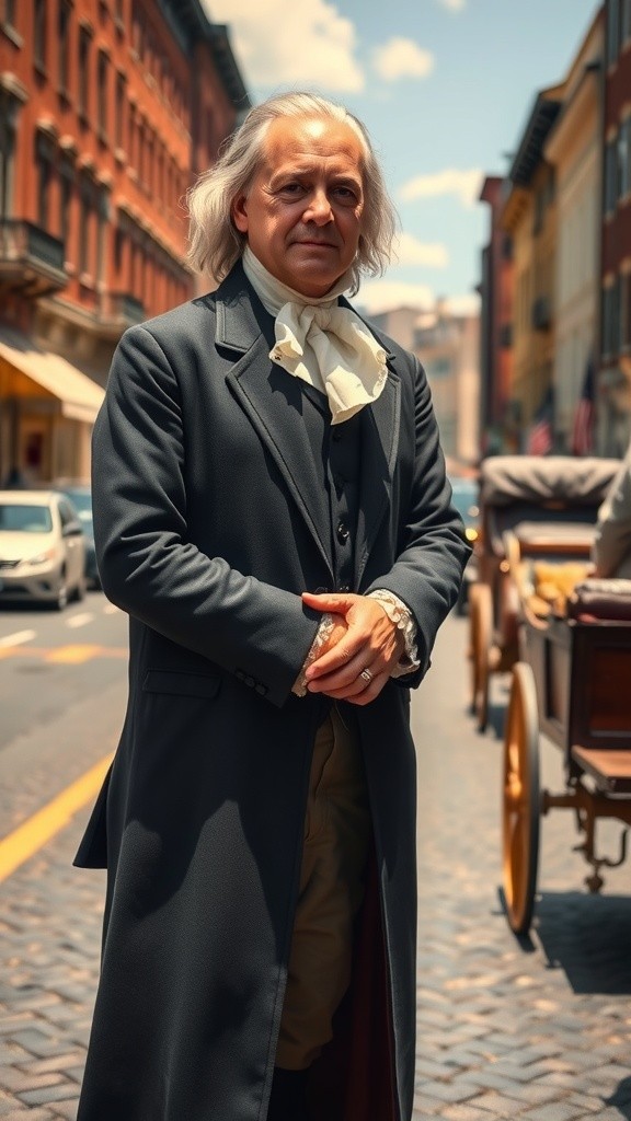 Benjamin Franklin's Marvel: A Journey to the 21st Century!