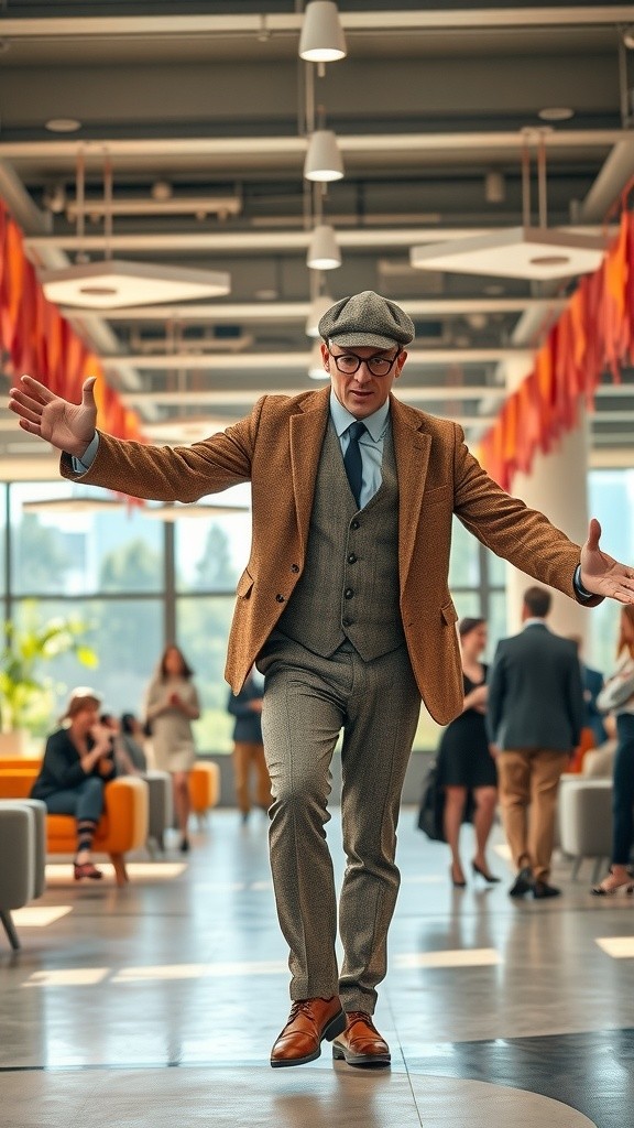 Mr. Bean's Hilariously Awkward Corporate Walk Adventure!