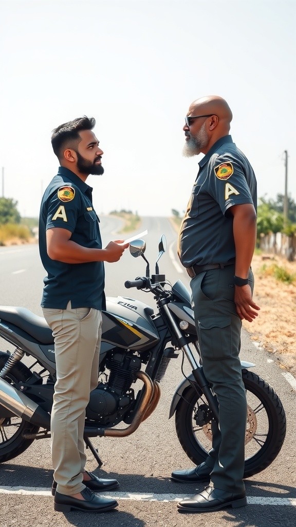 Pengendara Motor Mengaku Intel saat Dihentikan Polisi