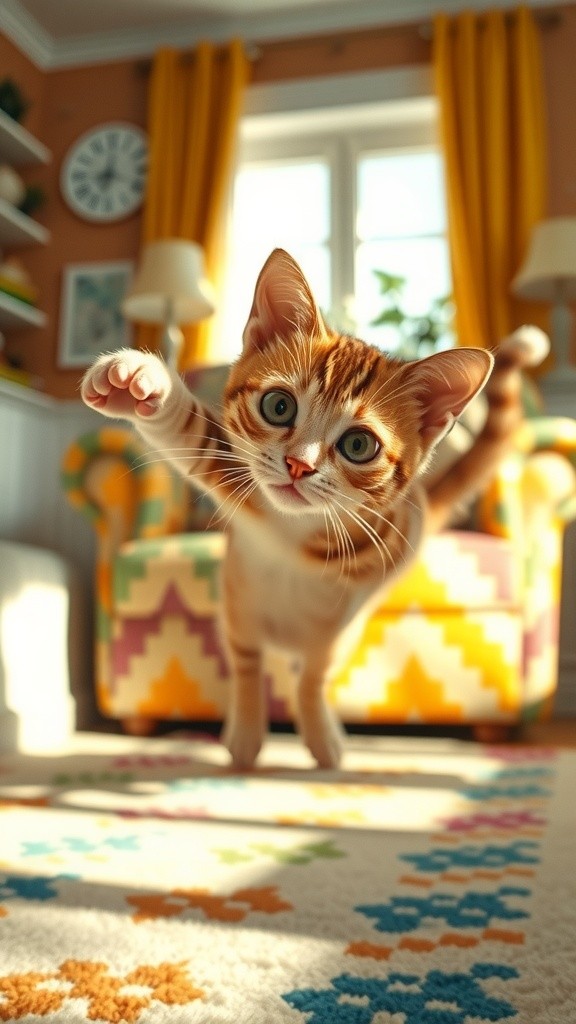 Kucing Elegan Setelah Jatuh