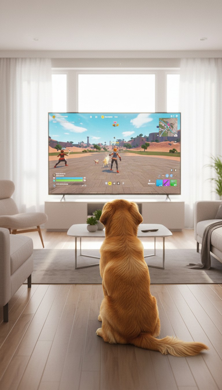 Why This Dog Loves Playing Fortnite!