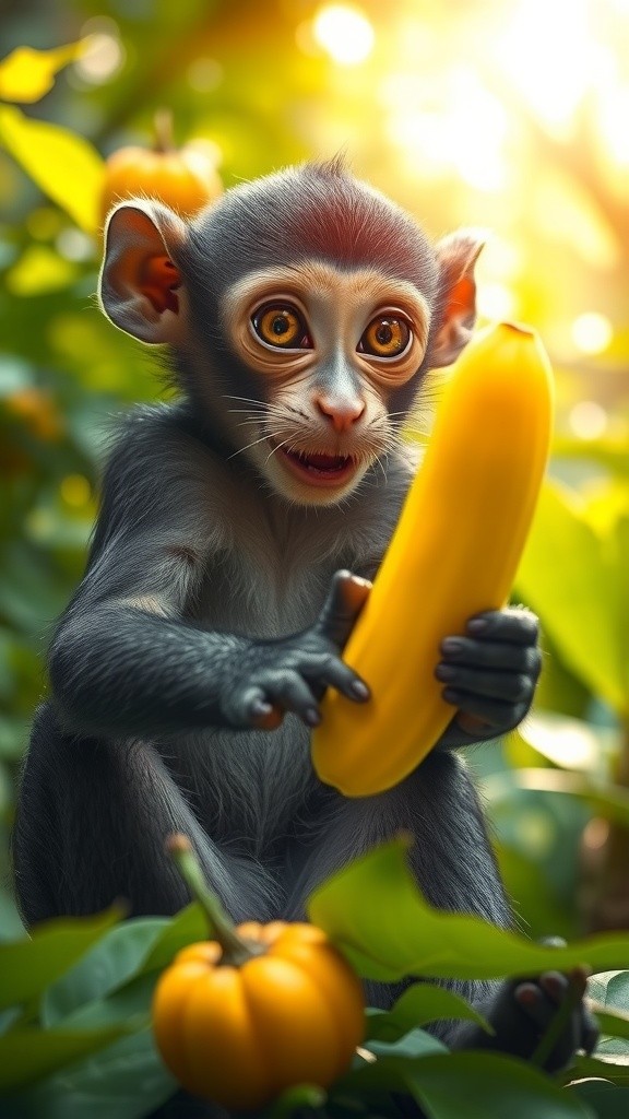 Monkey's Heartwarming Banana Rescue! 🍌💔