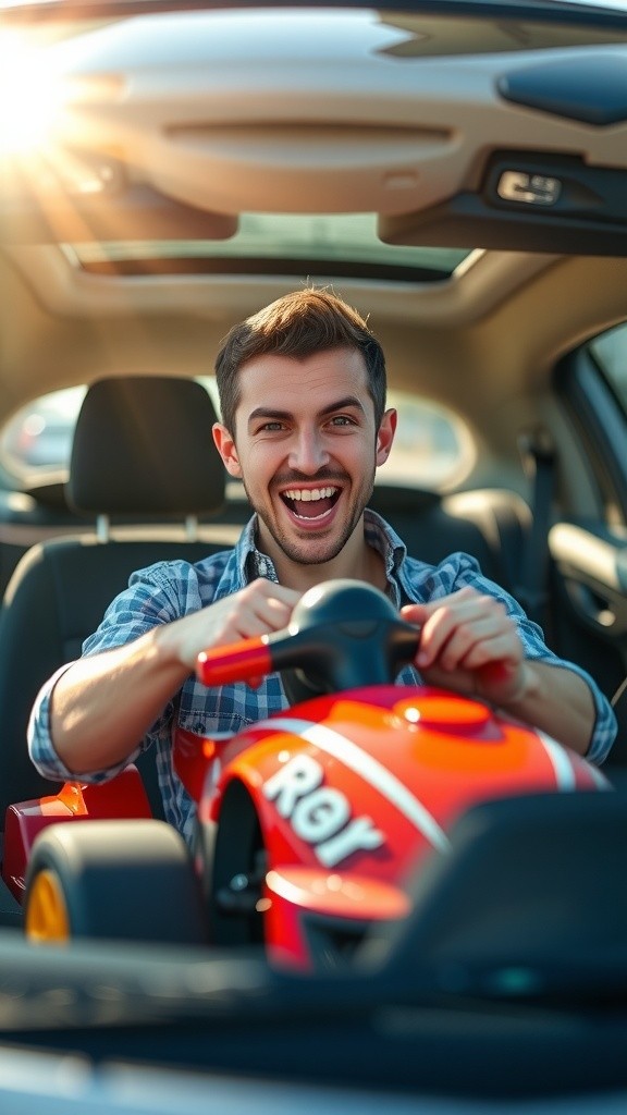 Inside the Car and Then Away