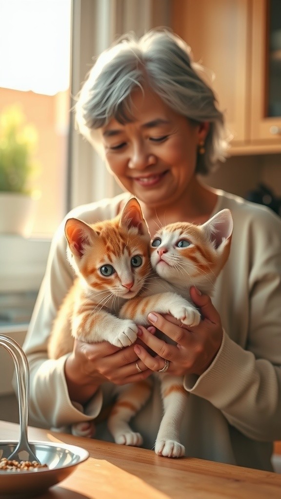 Billi ke bachche ko khana dena