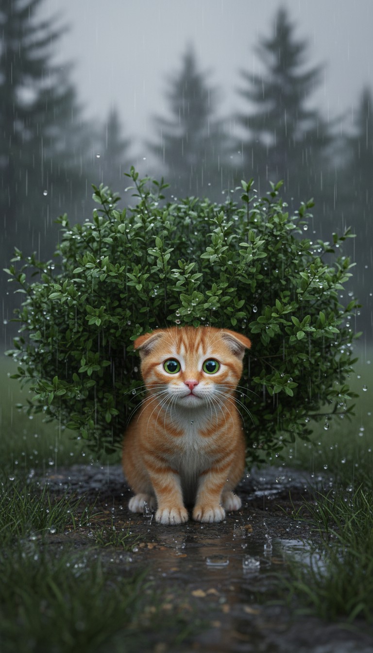 A Golden Rescue: The Kitten's Leap