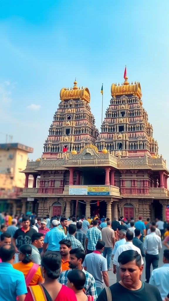 Gorilla Vlogs at Madurai Meenakshi Temple with Selfie Stick