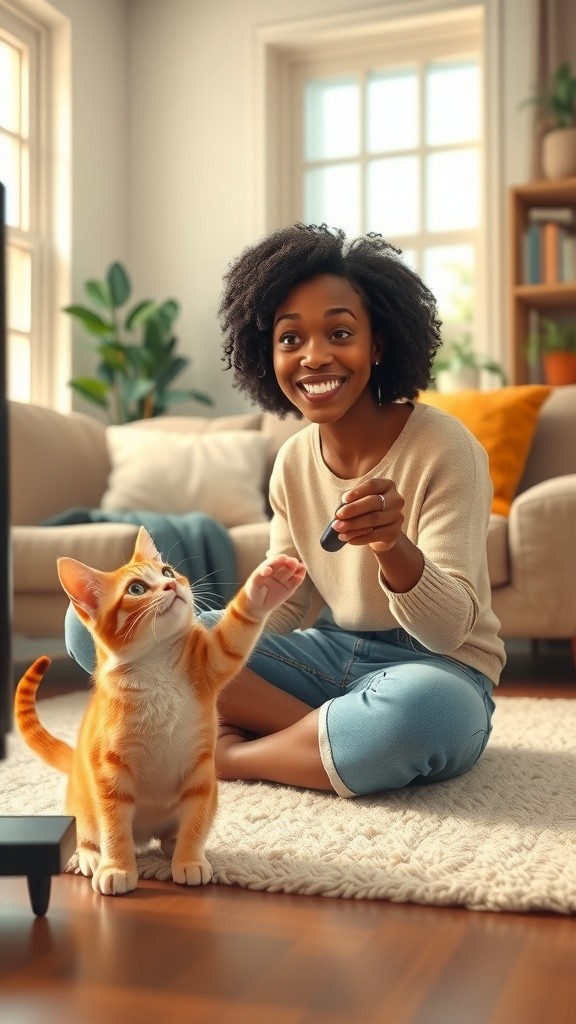 Kucing Pintar dan Remote TV