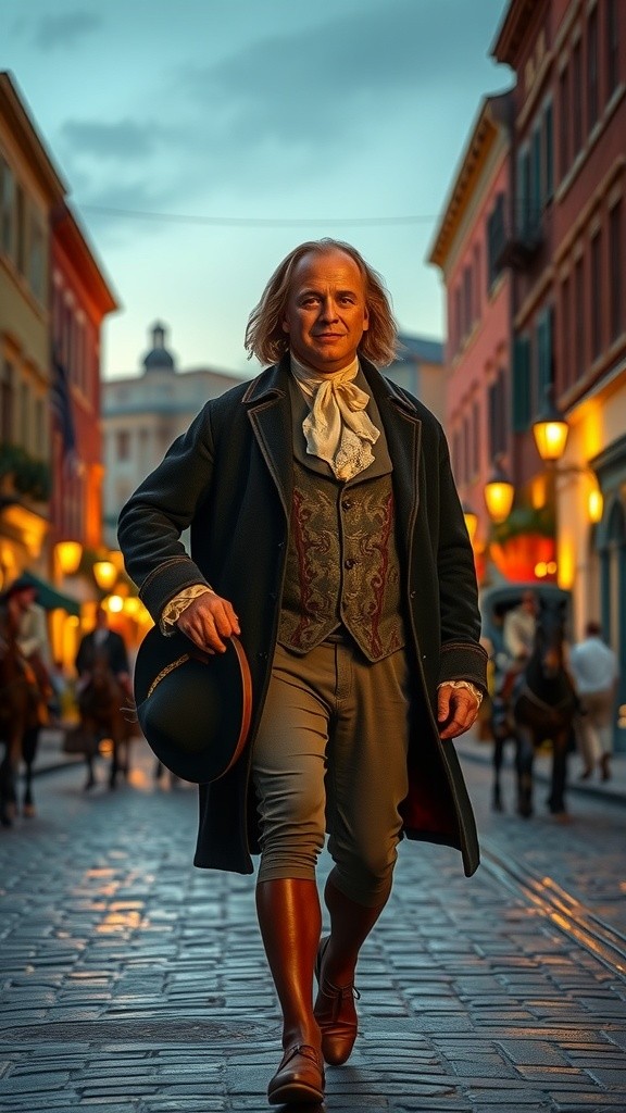 Franklin's Time-Traveling Marvel: Encounter with the 21st Century!