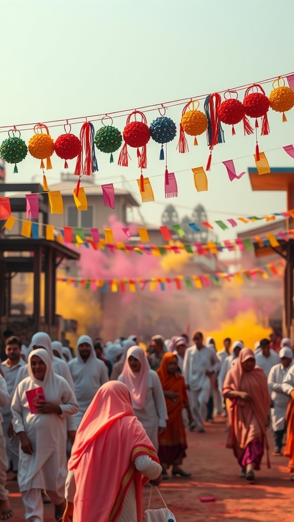 श्री कृष्ण के धुन पर होली डांस