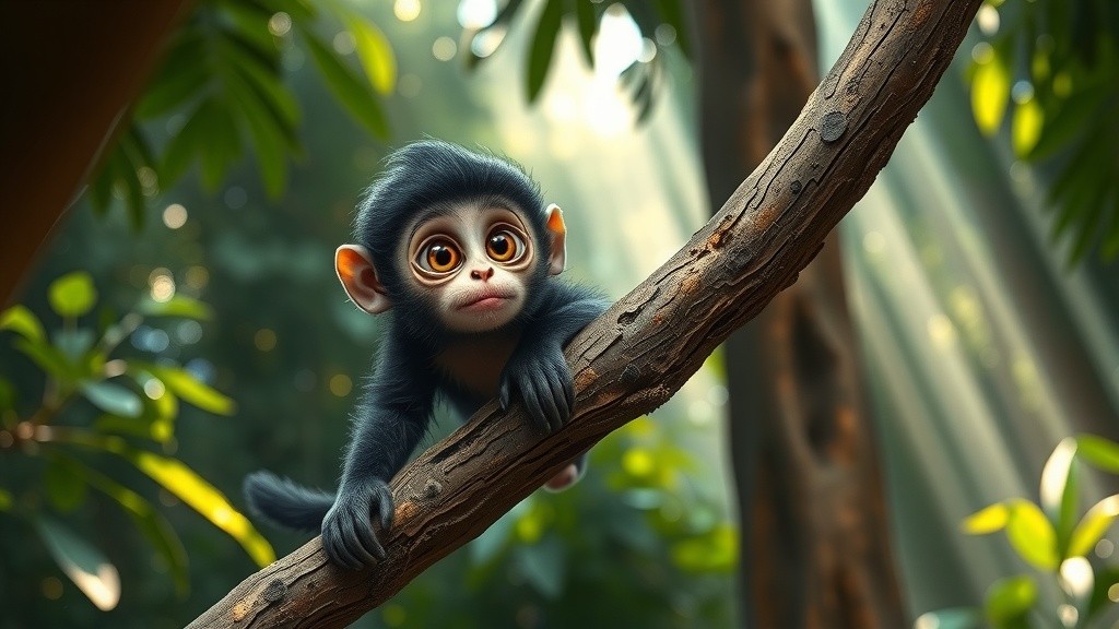 Lost in the Game: A Young Monkey's Adventure