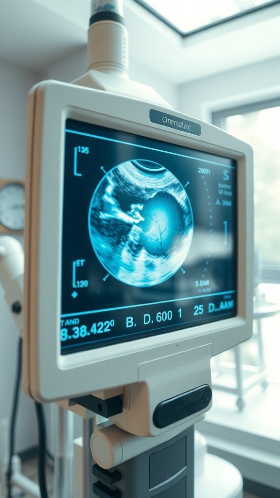 B-Scan Imaging of Retinal Detachment in a Patient