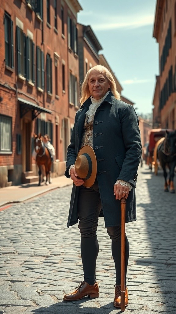 Franklin's Astonishment: A Time Traveler's Encounter with Modern Marvels