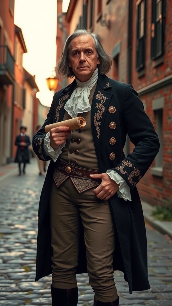 Franklin's Modern Encounter: A Time Traveler's Delight