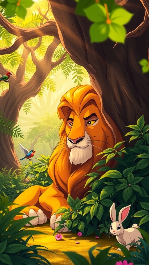 चालाक खरगोश और ग़ुस्सैल शेर की कहानी