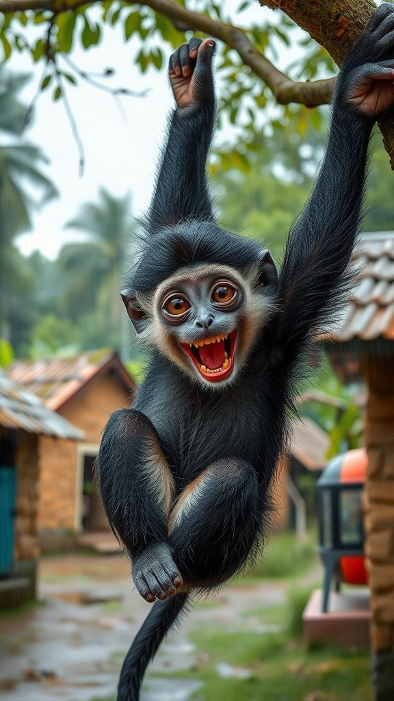 बंदर की बहादुरी: गाँव का हीरो