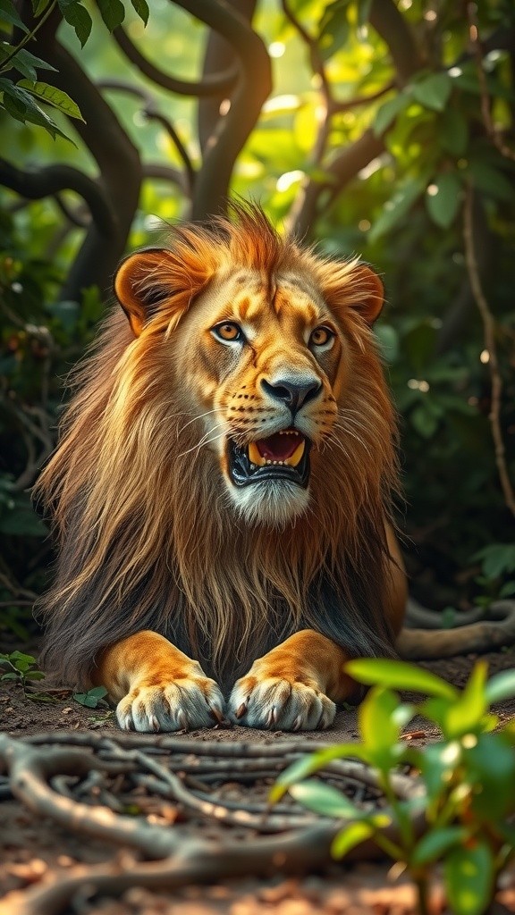 शेर और जंगल के जानवरों की दोस्ती