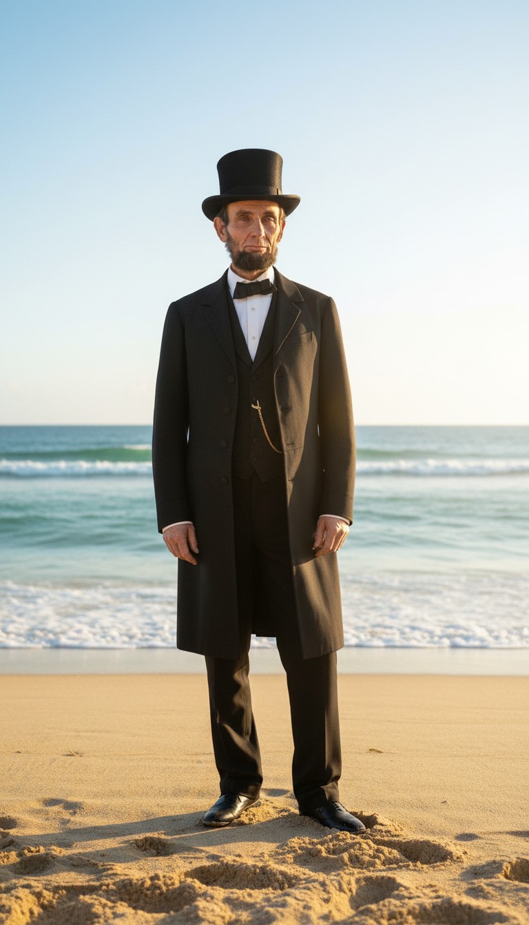 Abraham Lincoln's Beach Message: Stop Being a Meany Stinky Poo Poo Head!