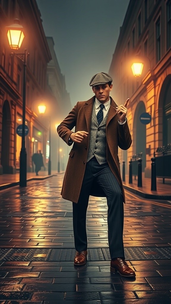 Shadows of Intrigue: A Foggy Night in London