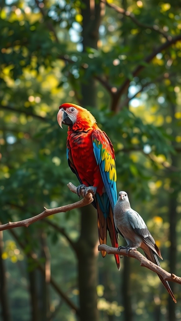 बोलने की बुद्धिमानी: कबूतर और तोते की कहानी