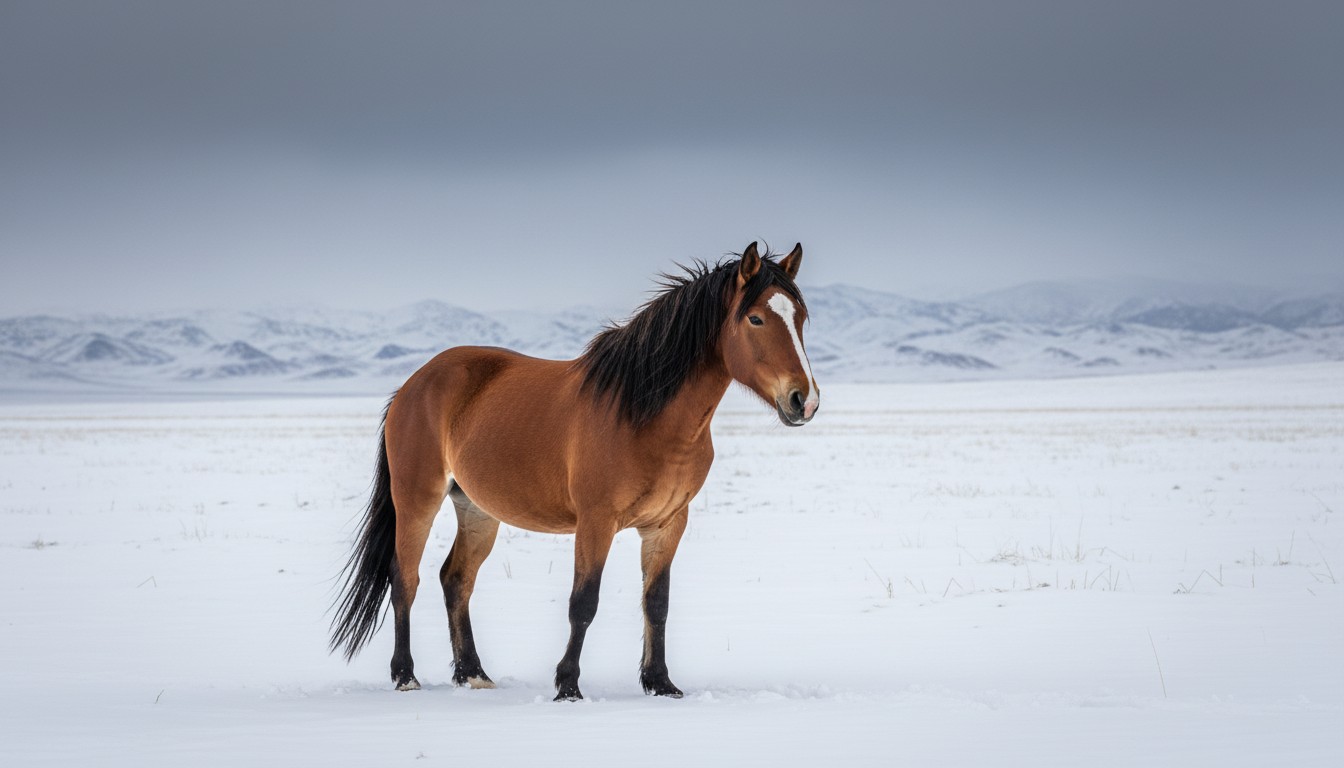 Winter's Gallop: A Journey Through Snowy Landscapes with Majestic Horses