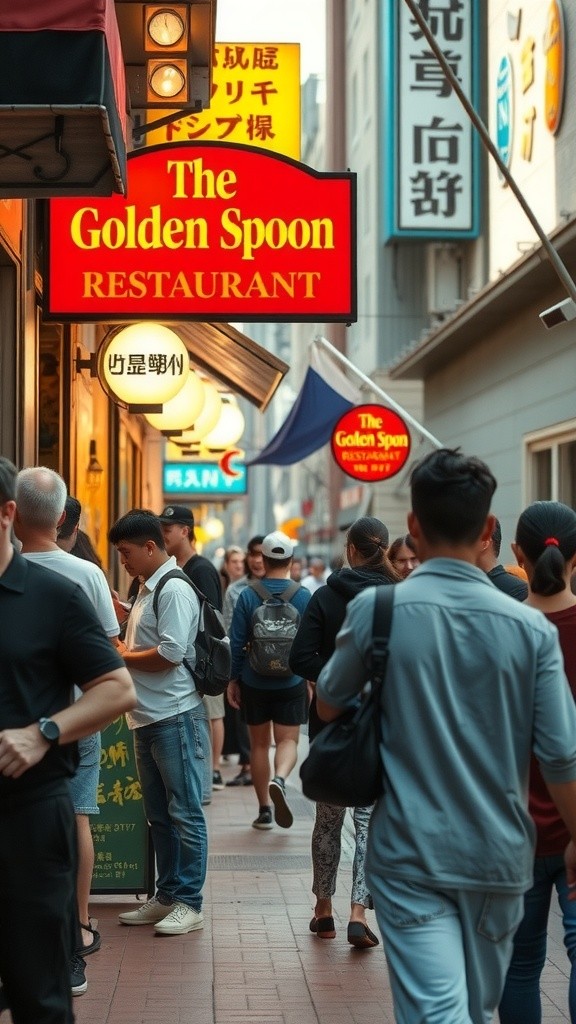 Waiting Outside a Restaurant