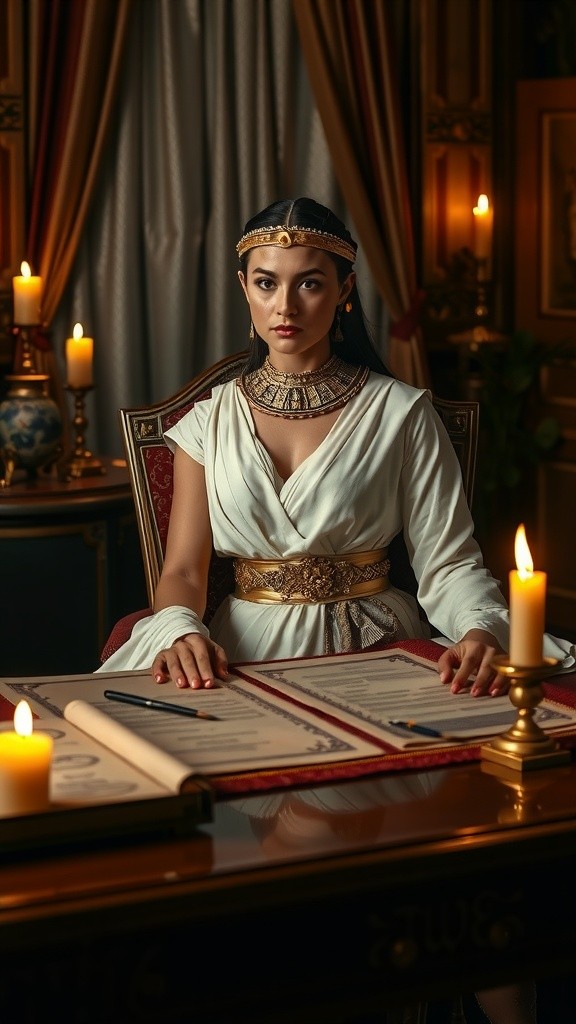 The Soul's Reflection: Cleopatra's Musings on Beauty and Love