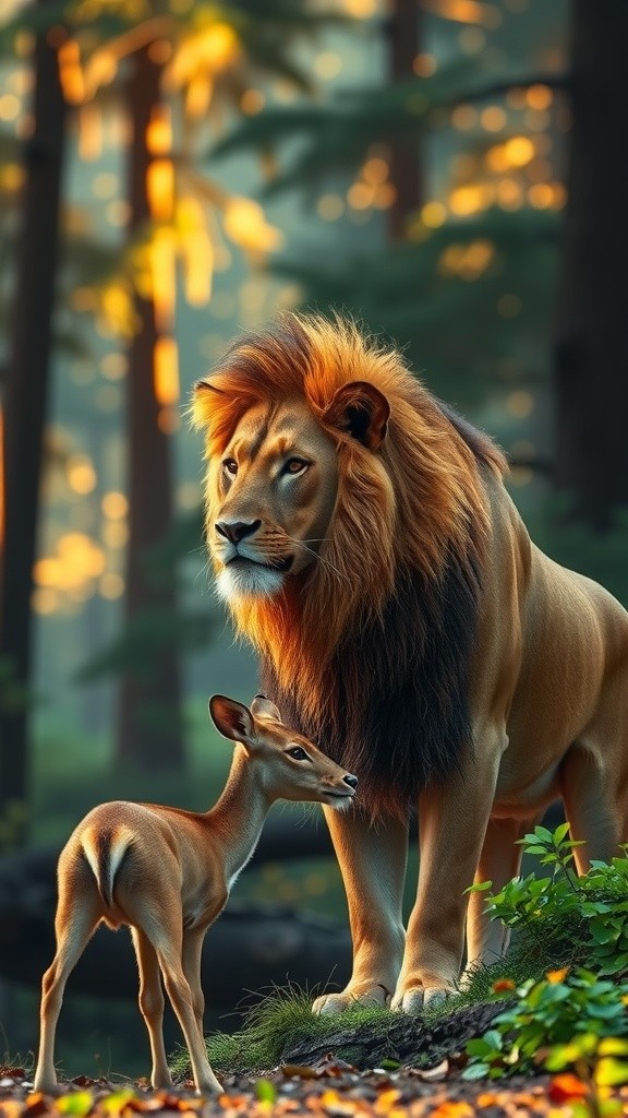 Courage and Kindness: The Friendship of the Lion and the Deer