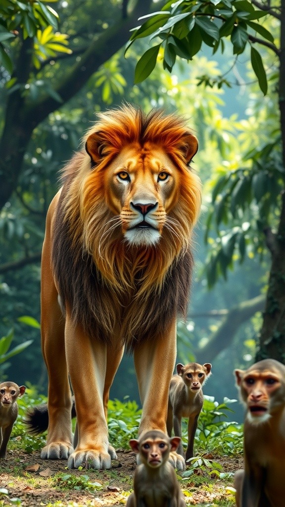 चूहे की बहादुरी: शेर की मदद