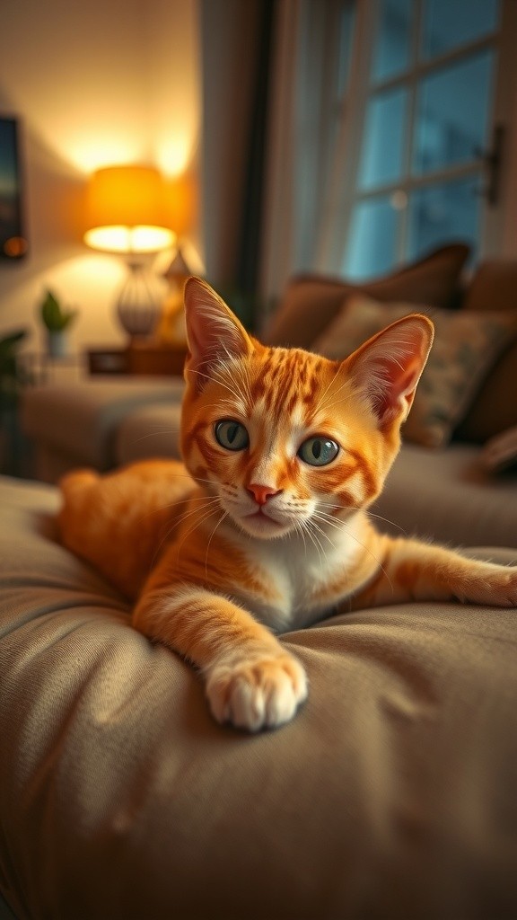 Comfort in Silence: A Cat's Support