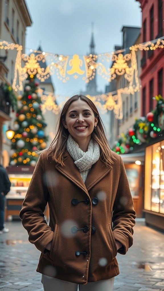 Green Many People for Christmas Celebration