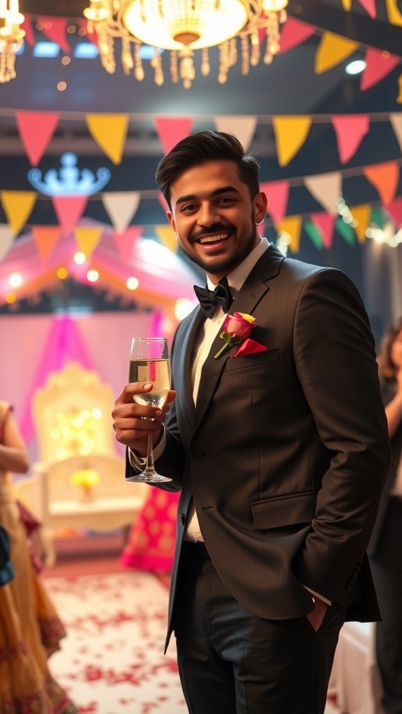 বিয়েতে জোকারের পোশাক!