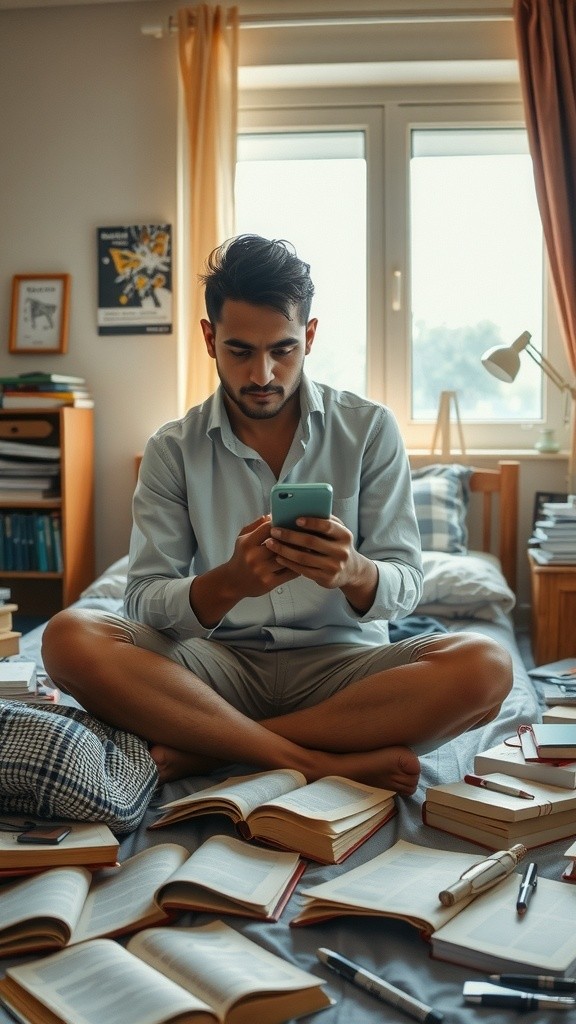 Emran er mobile dekhte potu