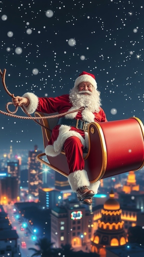 Santa's Plea for Clean Air in Delhi