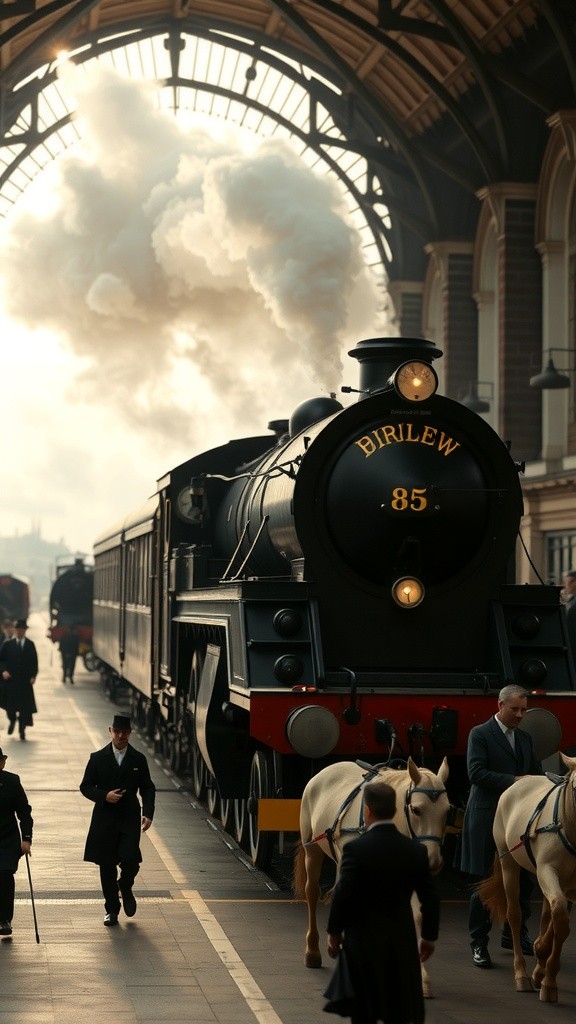 Antique Steam Train Journey Through London's History