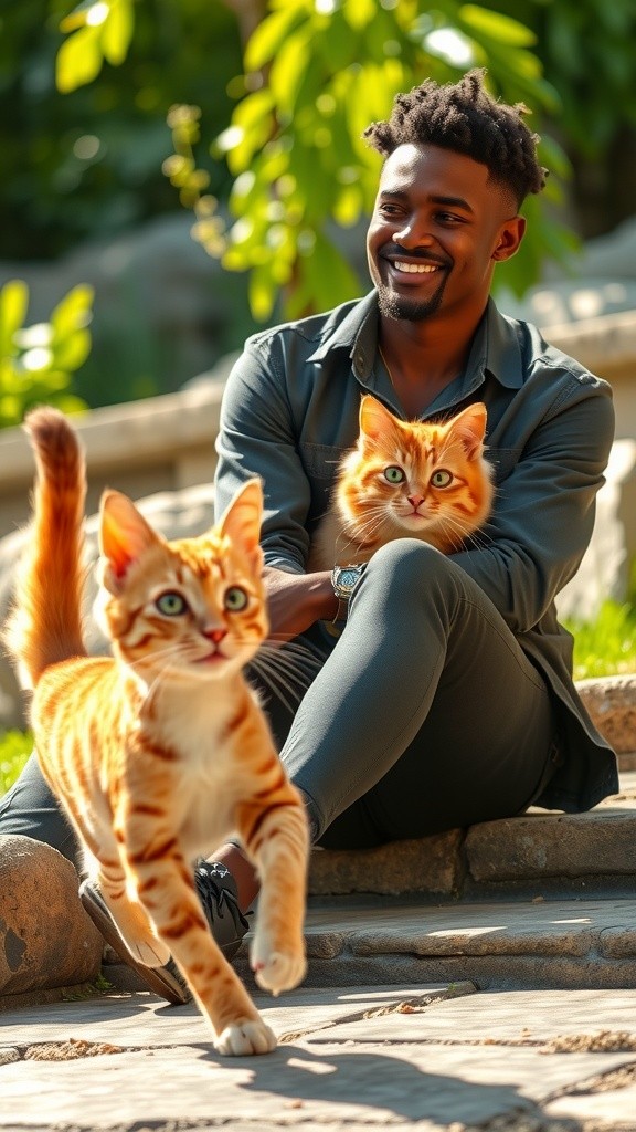 Cat's Playful Adventure in the Meadow