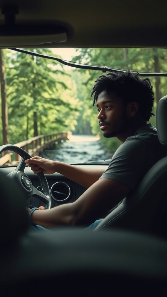 Perjalanan Bimo Melintasi Jembatan dan Kabut Tebal