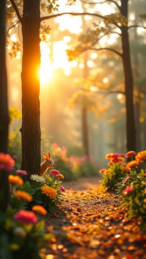 Magical Blue Feast in the Forest