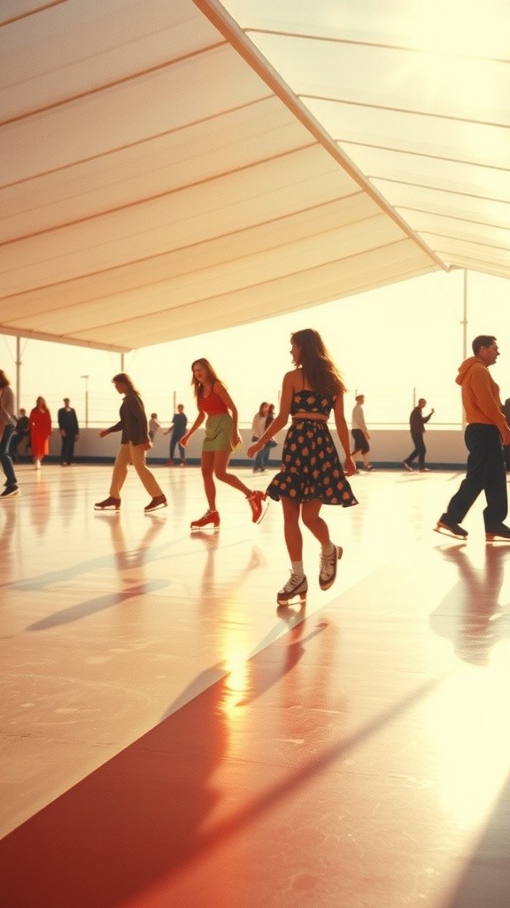 A Roller Rink Romance in the 70s