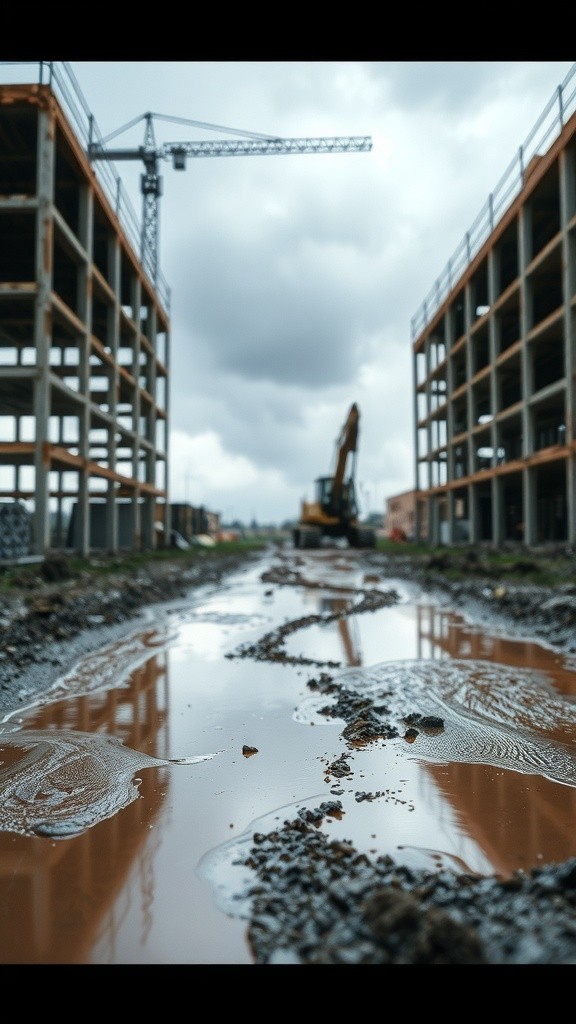 Kucing Kecil di Proyek Bangunan