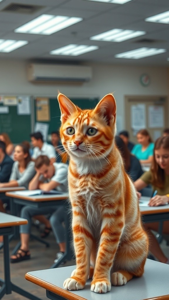 Kucing Pengawas Ujian: Solusi Unik Sekolah