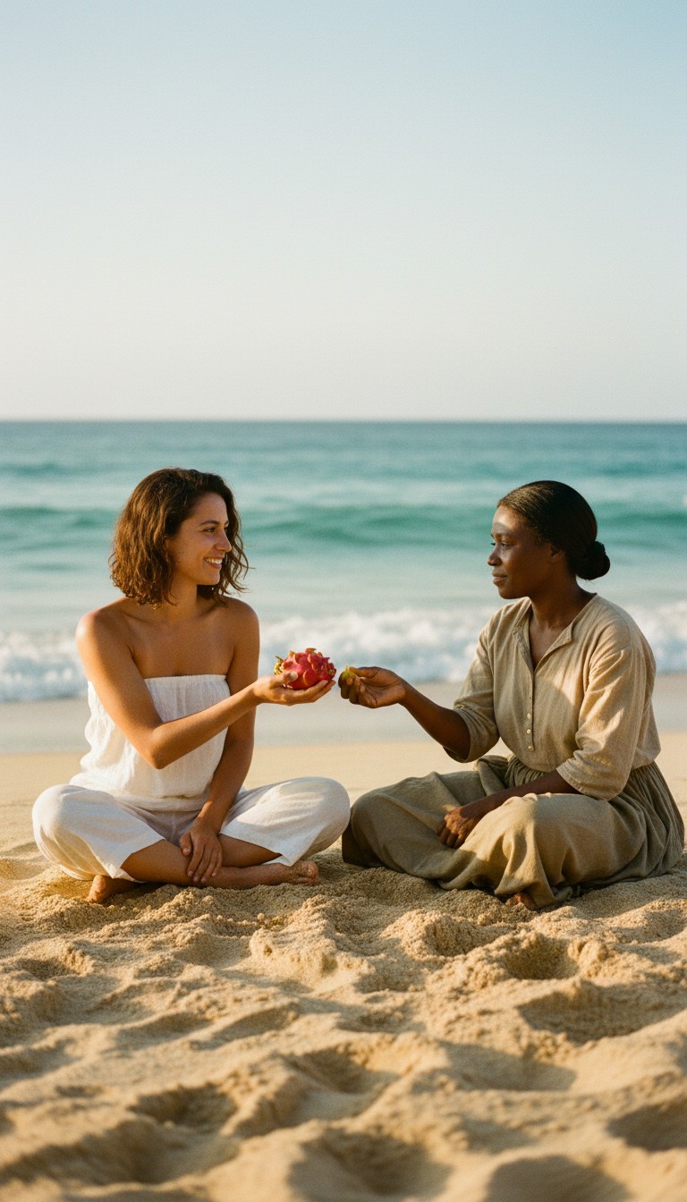 Tropical Tastes and Friendship at the Beach