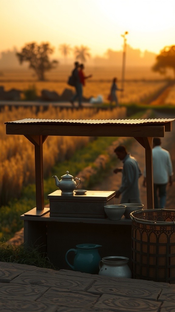 गाँव में चाय और हास्य की कहानी