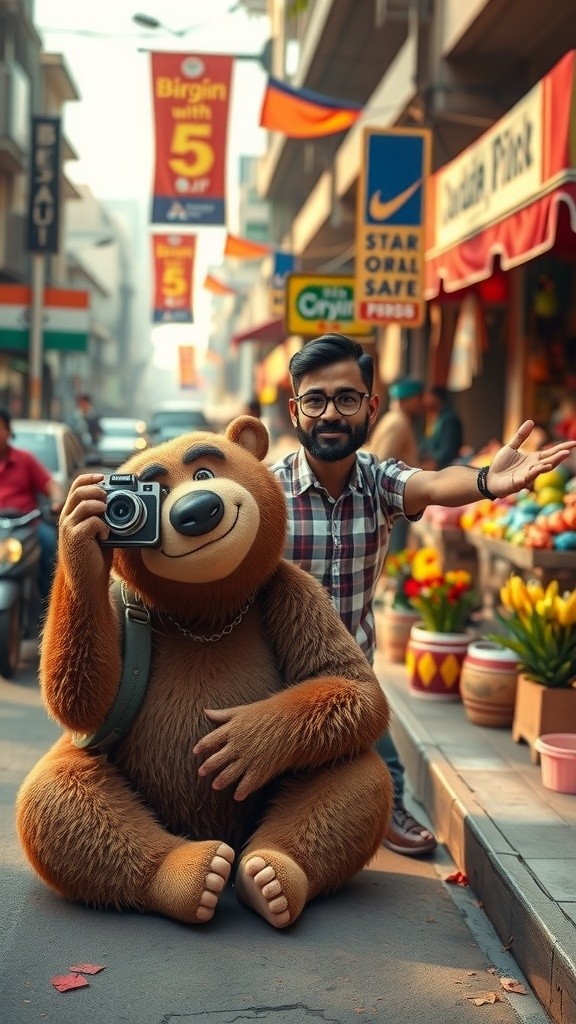 Mr Bear's Indian Street Adventure