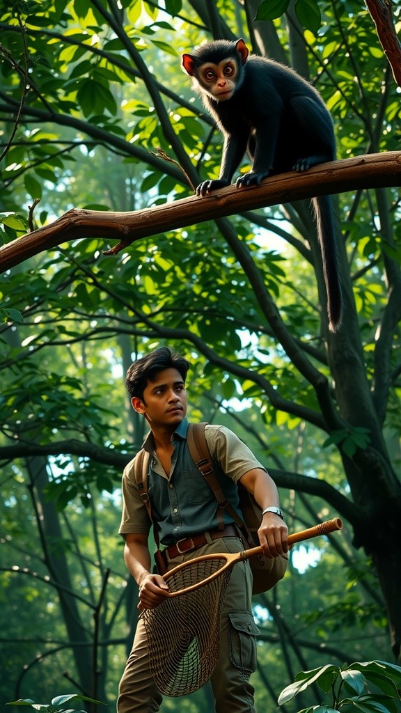 شکاری اور بندر کی کہانی