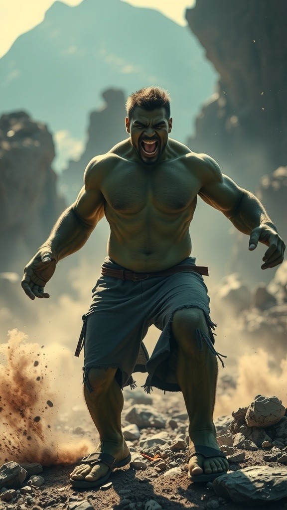 हल्क का डिनर: मम्मी की डांट और विशाल रोटी