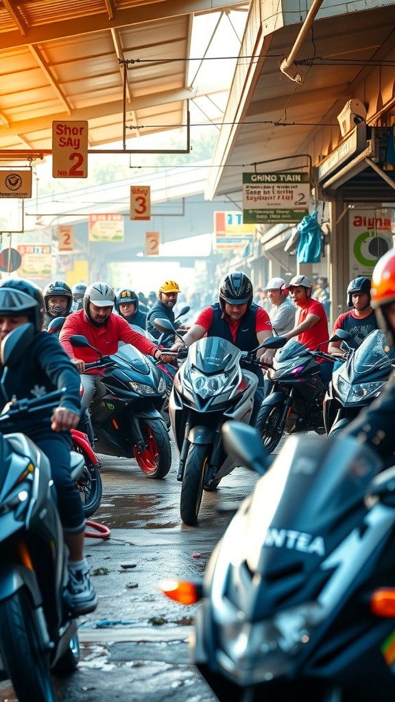Antrean Motor yang Tak Terduga