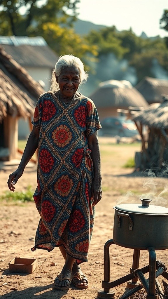 Eating Hot Food Together in Zimbabwe