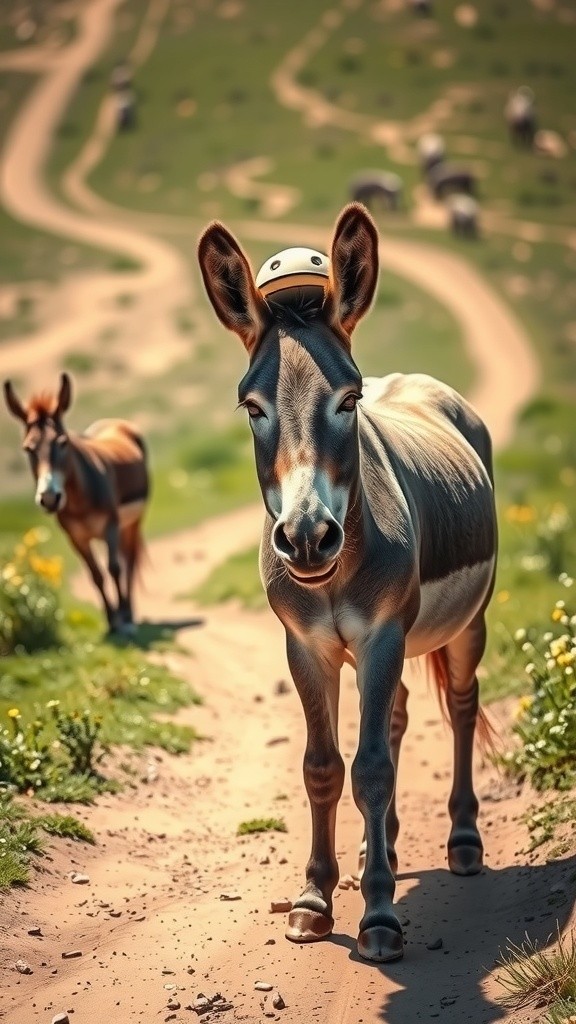 Gadhe bhi Helmet Pehente hain! 😂🪖